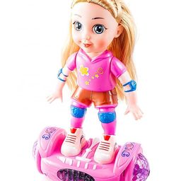 AKN TOYS Lovely Girl Doll Riding Hover Balance Board Fairy Princess Musical Toy- Multicolor-image-30
