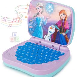 Toysire Kids Frozen Computer Toy Laptops Activity Number & Alphabet Charts Learning Educational Toy with Sound and Music - Blue-15