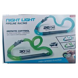 Sanjary Pipeline Racing Set 26-Piece Track with Remote-Controlled Car for High-Speed Racing Fun for kids color design may vary-17