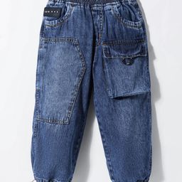 Little Kangaroos Full Length Anti Bacterial Solid Jeans - Navy Blue-image-53
