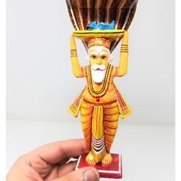 A&A Kreative Box Vasudev Crossing Yamuna Pretend Play Story Telling Set Wooden - Multicolour image 2