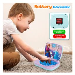 Toysire Kids Frozen Computer Toy Laptops Activity Number & Alphabet Charts Learning Educational Toy with Sound and Music - Blue image 2