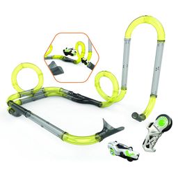 Sanjary Pipeline Racing Set 26-Piece Track with Remote-Controlled Car for High-Speed Racing Fun for kids color design may vary image 2