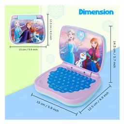 Toysire Kids Frozen Computer Toy Laptops Activity Number & Alphabet Charts Learning Educational Toy with Sound and Music - Blue image 3