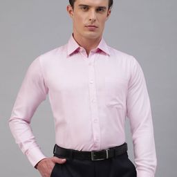 Givo Men Smart Spread Collar Solid Cotton Formal Shirt-image-89