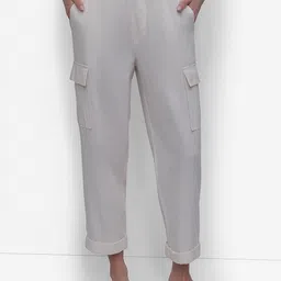 DKNY Fashion Women Mid-Rise Cargos Trousers-image-46