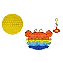 FunBlast Pop it Silicon Fidget Toy with Keychain Pack of 3 - Multicolor image 4