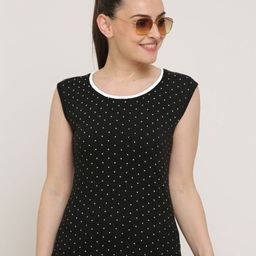 DDASPRATION Women 1 Geometric Printed Embellished T-shirt-image-51