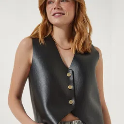 Happiness istanbul V-Neck  Slim-Fit Waistcoat-11