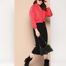 HERE&NOW Solid Quilted Jacket-42