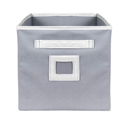 Kuber Industries Set Of 6 Grey Solid Large Foldable Storage Boxes With Handle Replacement Drawer image 3