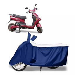 Auto Pearl Two Wheeler Cover for Avon E Lite - White, Blue-image-23
