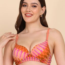 Tweens Printed Medium Coverage Heavily Padded T-Shirt Bra-30