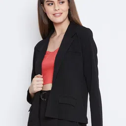 Zastraa Solid Longline Front-Open Coat image 4