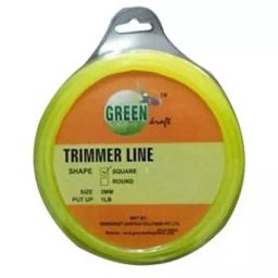 Green kraft Nylon Square Brush Cutter Trimmer Wire Lemon 55 Metre-image-46