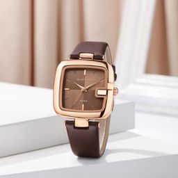 GIORDANO Women Textured Dial & Leather Straps Analogue Watch GZ-60089-03-picture-8
