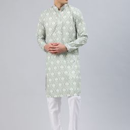 Majestic Man Men Ethnic Motifs Embroidered Thread Work Kurta-picture-45