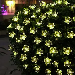 Kuber Industries Green Flower Shape String Lights image 4