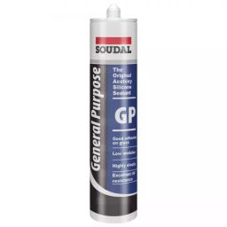 Soudal GP Silicone Sealant 260 ml Clear (Pack of 24)-image-24