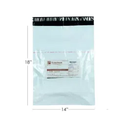 Jflexy (14X18+2 inch) 51 Micron Without Pod Plain Packaging Courier Bag Pack of 100-image-49
