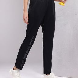 HRX by Hrithik Roshan Women Typography Detail Mid-Rise Running Track Pants-picture-34
