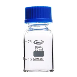 Glassco GC-274.202.B2PCS Chemical Bottle with Reagent Narrow Clear Mouth 25 ml (Pack of 2 Pcs)-2