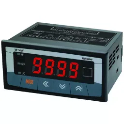 Autonics Digital Panel Meter, 4-Digit, 12Vdc To 24Vdc, MT4W-DV-1N-9