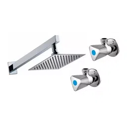 Fastgear Triangle Faucet Set with Shower Stainless Steel Chrome Finish Silver, FG153 ( Pack of 3)-image-39