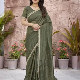 The Textile Hub Women Pure Silk Designer Saree-picture-37