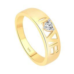 Vighnaharta Gold-Plated CZ-Studded Finger Ring-14