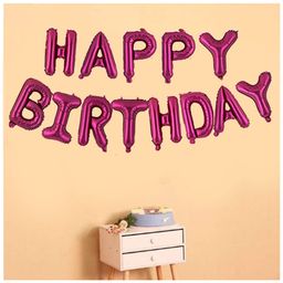 Johra Happy Birthday Letter Foil Banner Decoration Rose Gold - Pack of 13-image-91