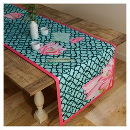 SEJ by Nisha Gupta Floral Green Table Runner - Green-picture-24