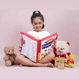 Keshav Creation Kids Learning Cushion Book - Red-16