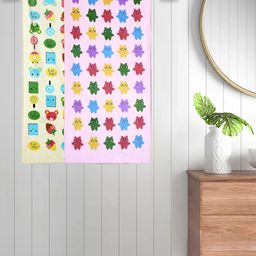 FABINALIV Set of 2 Multicolor Cartoon Print Cotton Kids Bath Towels (110X56 cm)-image-94