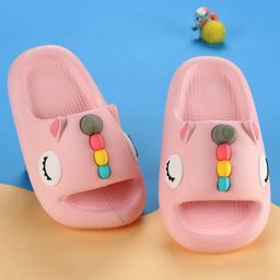Oh! Pair Slip On Clogs with Monster Applique - Pink-picture-19