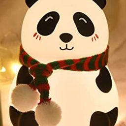 AKN TOYS Night Light for Kids - Colour Changing LED Bedside Lamp for Children Girls Boys Bedroom Nursery USB Rechargeable Nightlight - Panda-11