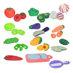 Crackles Colourful Realistic Pretend Play Kitchen Toys Sliceable Vegetable Play Set Toys - & Colourful Vegetables with Knife, Chopping Board and Plate -13 Pcs (Multi Color)-69