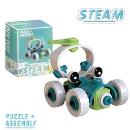 BitFeex Stem Educational DIY Puzzle Toys Building Blocks Vehicle Model Puzzle Toy Bricks Soft Rubber Assembly Building Blocks Car-26