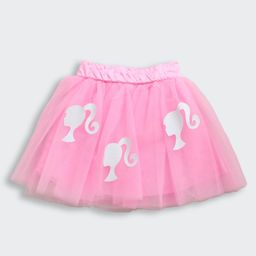 Barbie by Tiny Girl 100% Cotton Character Silhouette Glitter Printed Skirt - Neon Pink-image-75