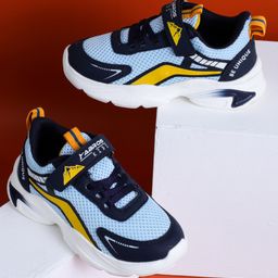 ABROS Colour Blocked Velcro Shoes - Ice Blue & Navy Blue-image-94
