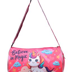 Happile Kids unicorn theme Duffle shoulder bag for school/travelling/sports/Picnic Apt for 2-15 Yrs. Kids-image-20