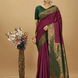 DIVASTRI Zari Art Silk Banarasi Saree-image-72