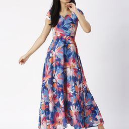 Noia Floral Print Fit & Flare Maxi Dress-image-6