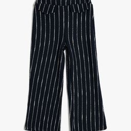 Koton Girls Striped Mid-Rise Regular Fit Trousers-picture-43