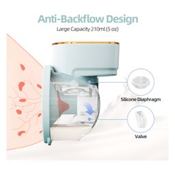 zikku AHC Wearable Electric Breast Pump - Peach image 2