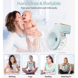 zikku AHC Wearable Electric Breast Pump - Peach image 3