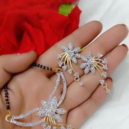 Jewelry Miguel Gold-Plated Artificial Beads Mangalsutra-image-96