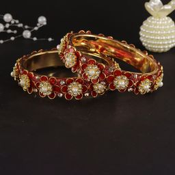ZULKA Set Of 2 Cubic Zirconia-Studded Metal Bangles image 5