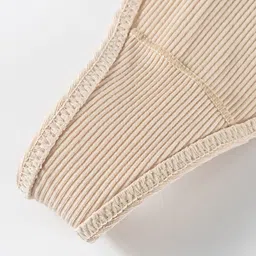 LULU & SKY Embellished Mid-Rise Thongs Briefs Q8270-APRICOT image 2