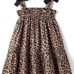 CrayonFlakes Animal Print Fit & Flare Dress-picture-4